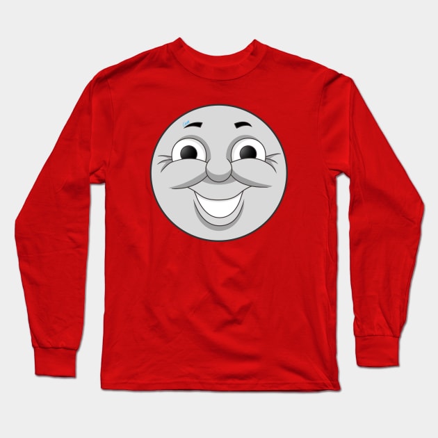 James Happy Face Long Sleeve T-Shirt by corzamoon